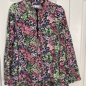 Talbots Women's Multi-Color Patterned Long-Sleeve Top 1X New